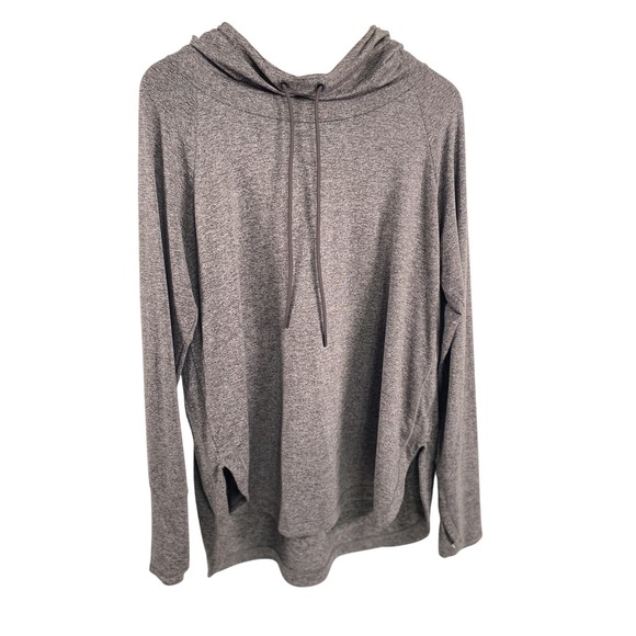 Athleta Pullover Hoodie Womens Large Long Sleeve Soft Stretch Pocket Activewear - Picture 1 of 13